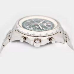 Breitling Green Stainless Steel Bentley A25363 Automatic Men's Wristwatch 48mm