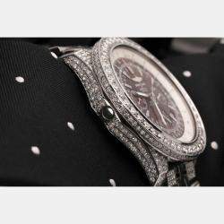 Breitling Customised 20.00CT Diamond Stainless Steel Bentley A25362 Automatic Men's Wristwatch 48mm