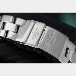 Breitling Customised White MOP Diamond Stainless Steel Super Avenger A13370 Automatic Men's Wristwatch 48 mm