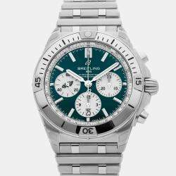 Breitling Chronomat B01 NFL Philadelphia Eagles Edition AB01342B1L4A1 Automatic Chronograph Men's Wristwatch 
