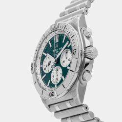 Breitling Chronomat B01 NFL Philadelphia Eagles Edition AB01342B1L4A1 Automatic Chronograph Men's Wristwatch 
