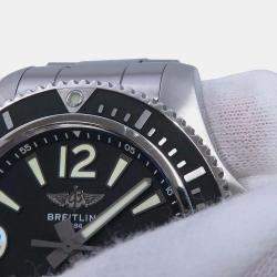 Breitling Black Stainless Steel Superocean A17366021B1A1 Automatic Men's Wristwatch 42 mm