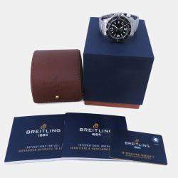 Breitling Black Stainless Steel Superocean A17366021B1A1 Automatic Men's Wristwatch 42 mm