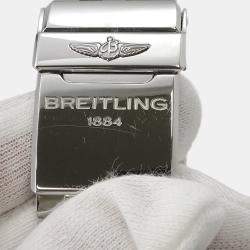 Breitling Black MOP Stainless Steel Chronomat AB01114K/BD34 Automatic Chronograph Men's Wristwatch 44 mm