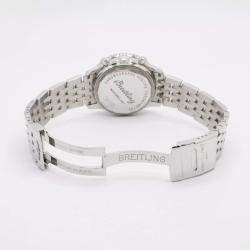 Breitling Brown Stainless Steel Montbrillant A41370 Automatic Men's Wristwatch 38 mm