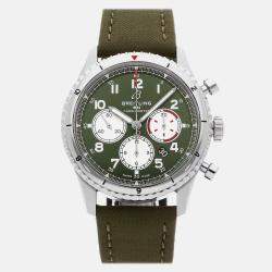 Pre-Owned Breitling Aviator 8 B01 Chronograph Curtiss Warhawk AB01192A1L1X2 43 mm