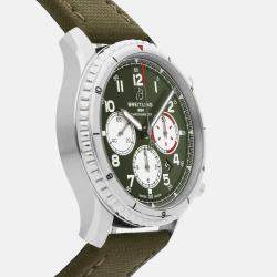 Pre-Owned Breitling Aviator 8 B01 Chronograph Curtiss Warhawk AB01192A1L1X2 43 mm
