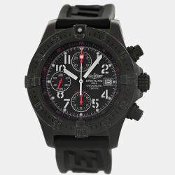 Breitling Black Stainless Steel Avenger Skyland M13380 Automatic Men's Wristwatch 45mm