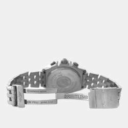Breitling Black Stainless Steel Crosswind A43355 Automatic Men's Wristwatch 44 mm