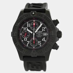 Breitling Black Stainless Steel Avenger Skyland M13380 Automatic Men's Wristwatch 45 mm