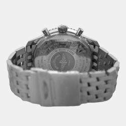Breitling Black Stainless Steel Navitimer A24322 Automatic Men's Wristwatch 46 mm
