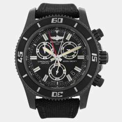 Breitling Black Stainless Steel Superocean M73310 Men's Wristwatch 46 mm