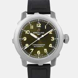 Breitling Green Titanium Navitimer EB2040 Automatic Men's Wristwatch 46 mm
