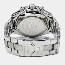 Pre Owned Breitling Black Stainless Steel Colt Chronograph Automatic A13035.1 Men's Wristwatch 42 mm