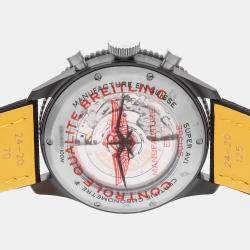 Pre-Owned Breitling Super Avi B04 Chronograph GMT 46 Tribute to Vought F4U Corsair SB04452A1C1X1