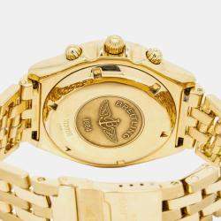 Breitling Crosswind K13055 Automatic Black 18K Yellow Gold Men's Wristwatch 41mm