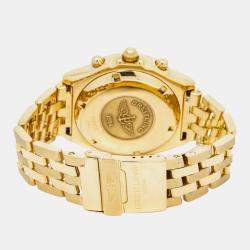 Breitling Crosswind K13055 Automatic Black 18K Yellow Gold Men's Wristwatch 41mm