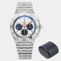 Breitling Chronomat B01 42 AB0134 Automatic White Stainless Steel Men's Wristwatch 42mm