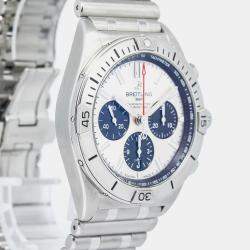 Breitling Chronomat B01 42 AB0134 Automatic White Stainless Steel Men's Wristwatch 42mm