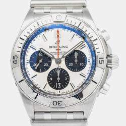 Breitling Chronomat B01 42 AB0134 Automatic White Stainless Steel Men's Wristwatch 42mm