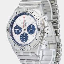 Breitling Chronomat B01 42 AB0134 Automatic White Stainless Steel Men's Wristwatch 42mm