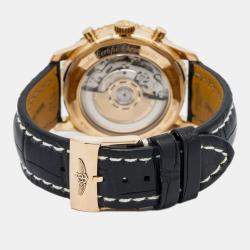 Breitling Navitimer RB0121211C1P2 Automatic Blue 18K Rose Gold Men's Wristwatch 43mm