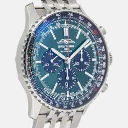 Breitling Navitimer AB0137 Automatic Green Stainless Steel Men's Wristwatch 46 mm