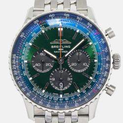 Breitling Navitimer AB0137 Automatic Green Stainless Steel Men's Wristwatch 46 mm