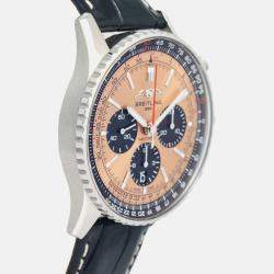 Breitling Navitimer AB0138 Automatic Salmon Stainless Steel Men's Wristwatch 43 mm