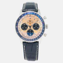 Breitling Navitimer AB0138 Automatic Salmon Stainless Steel Men's Wristwatch 43 mm