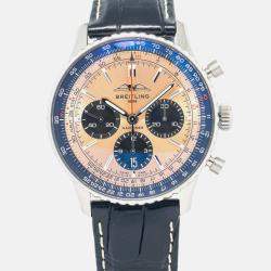 Breitling Navitimer AB0138 Automatic Salmon Stainless Steel Men's Wristwatch 43 mm