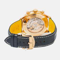 Breitling Navitimer RB0137 Automatic White 18K Rose Gold Men's Wristwatch 46 mm