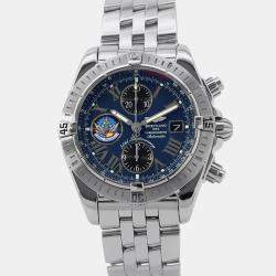 Breitling Chronomat A156CBIPA Automatic Blue Stainless Steel Chronograph Men's Wristwatch 43 mm