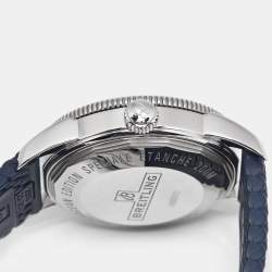 Pre Owned Breitling Blue Stainless Steel Rubber Superocean Heritage II AB201016/C960 Men's Wristwatch 42 mm