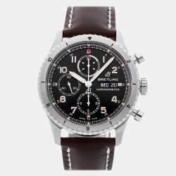 Pre-Owned Breitling Aviator 8 A13316101B1X3 Automatic Black Stainless Steel Men's Watch 43 mm