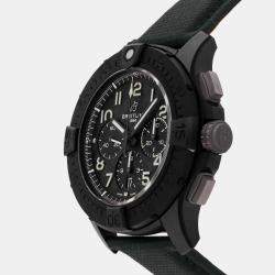 Pre Owned Breitling Super Avenger B01 Chronograph Night Mission SB0148101B1X1 Automatic Black Titanium Men’s Wristwatch 46mm