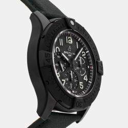 Pre Owned Breitling Super Avenger B01 Chronograph Night Mission SB0148101B1X1 Automatic Black Titanium Men’s Wristwatch 46mm