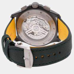 Pre Owned Breitling Super Avenger B01 Chronograph Night Mission SB0148101B1X1 Automatic Black Titanium Men’s Wristwatch 46mm