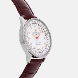 Pre Owned Breitling Navitimer A17395211A1P1 Automatic White Stainless Steel Women’s Wristwatch 35mm