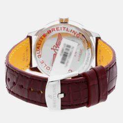 Pre Owned Breitling Navitimer A17395211A1P1 Automatic White Stainless Steel Women’s Wristwatch 35mm