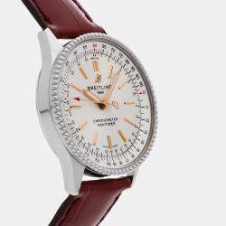 Pre Owned Breitling Navitimer A17395F41G1P2 Automatic Silver Stainless Steel Women’s Wristwatch 35 mm