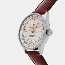 Pre Owned Breitling Navitimer A17395F41G1P2 Automatic Silver Stainless Steel Women’s Wristwatch 35 mm