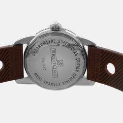 Pre Owned Breitling Superocean Heritage A37320 Automatic Cream Stainless Steel Men's Wristwatch 38 mm