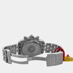 Pre Owned Breitling Chronomat A13356 Automatic Silver Stainless Steel Men's Wristwatch 44 mm