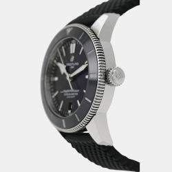 Pre Owned Breitling  Superocean Heritage AB2030 Automatic Black Stainless Steel Men's Wristwatch 44 mm