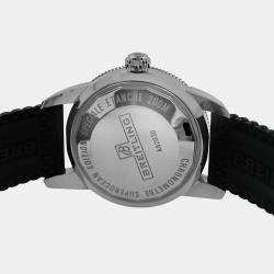 Pre Owned Breitling  Superocean Heritage AB2030 Automatic Black Stainless Steel Men's Wristwatch 44 mm