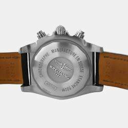 Pre Owned Breitling Chronomat AB0115 Automatic Black Stainless Steel Men's Wristwatch 44 mm