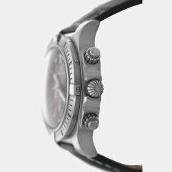 Pre Owned Breitling Chronomat AB0115 Automatic Black Stainless Steel Men's Wristwatch 44 mm