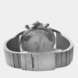 Pre Owned Breitling Superocean A13313 Automatic Blue Stainless Steel Men's Wristwatch 44 mm