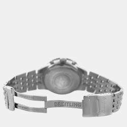 Pre Owned Breitling Navitimer A35340 Automatic Black Stainless Steel Men's Wristwatch 43 mm